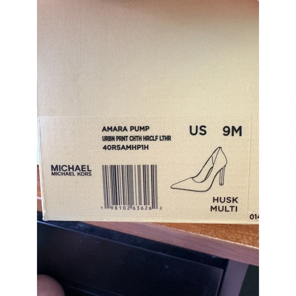 Michael Kors Amara Pumps Urban Print Cheetah HRCLF Leather Sz 9M
